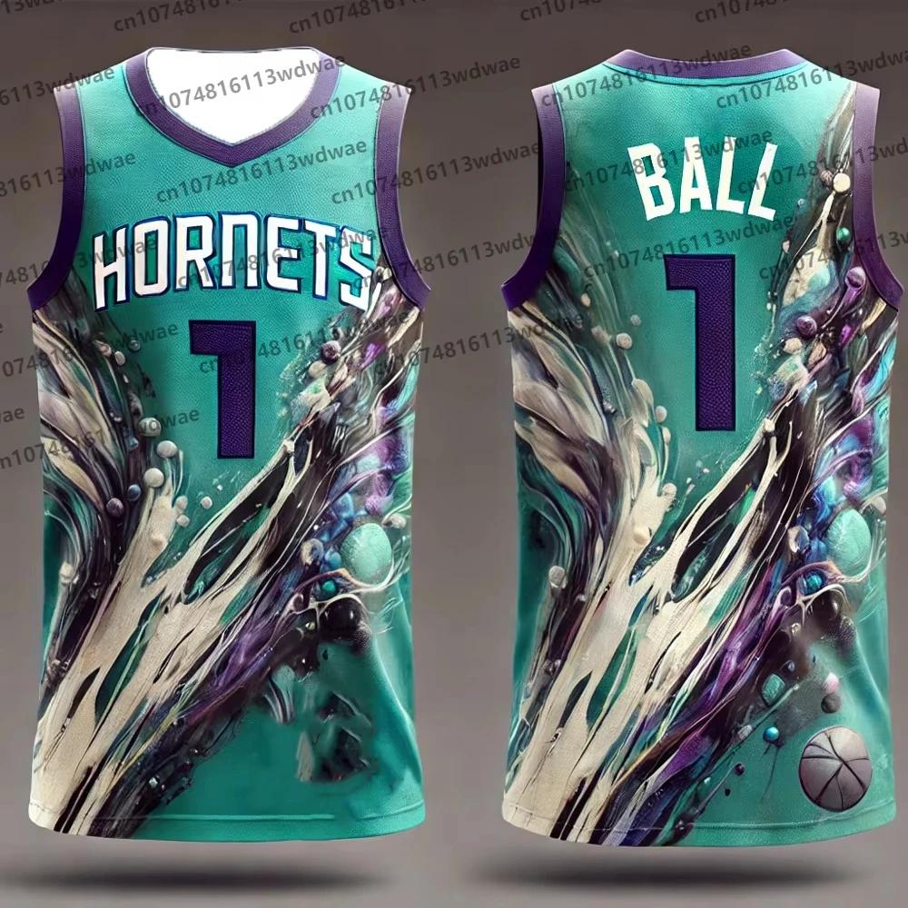 LANSE Basketball Jersey Sports Fitness Vest 3D Customized Men's Vest Casual, Comfortable and Loose
