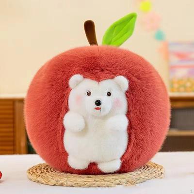 Cartoon Plüschigel Spielzeug Apfel Plüsch Geburtstagsgeschenke Heimdeko Dekorative Tiere