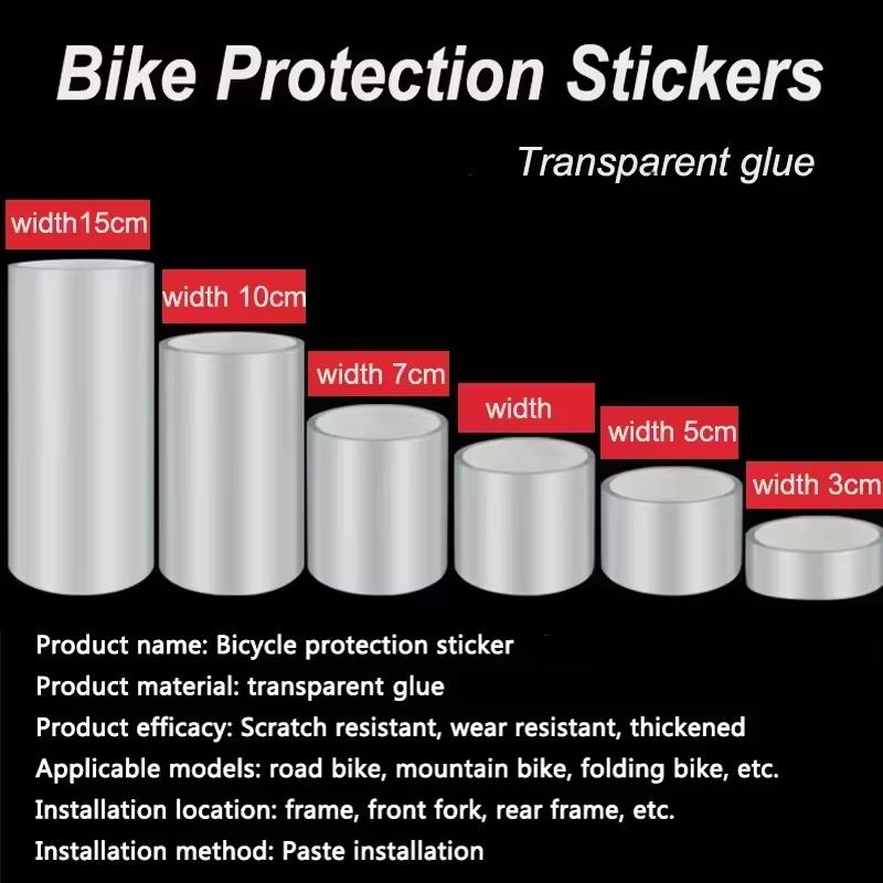 1PC Bicycle Frame Protection Tape 3M/5M/7M/10M Invisible Scratch Resistant Sticker Film for Cycling Decoration