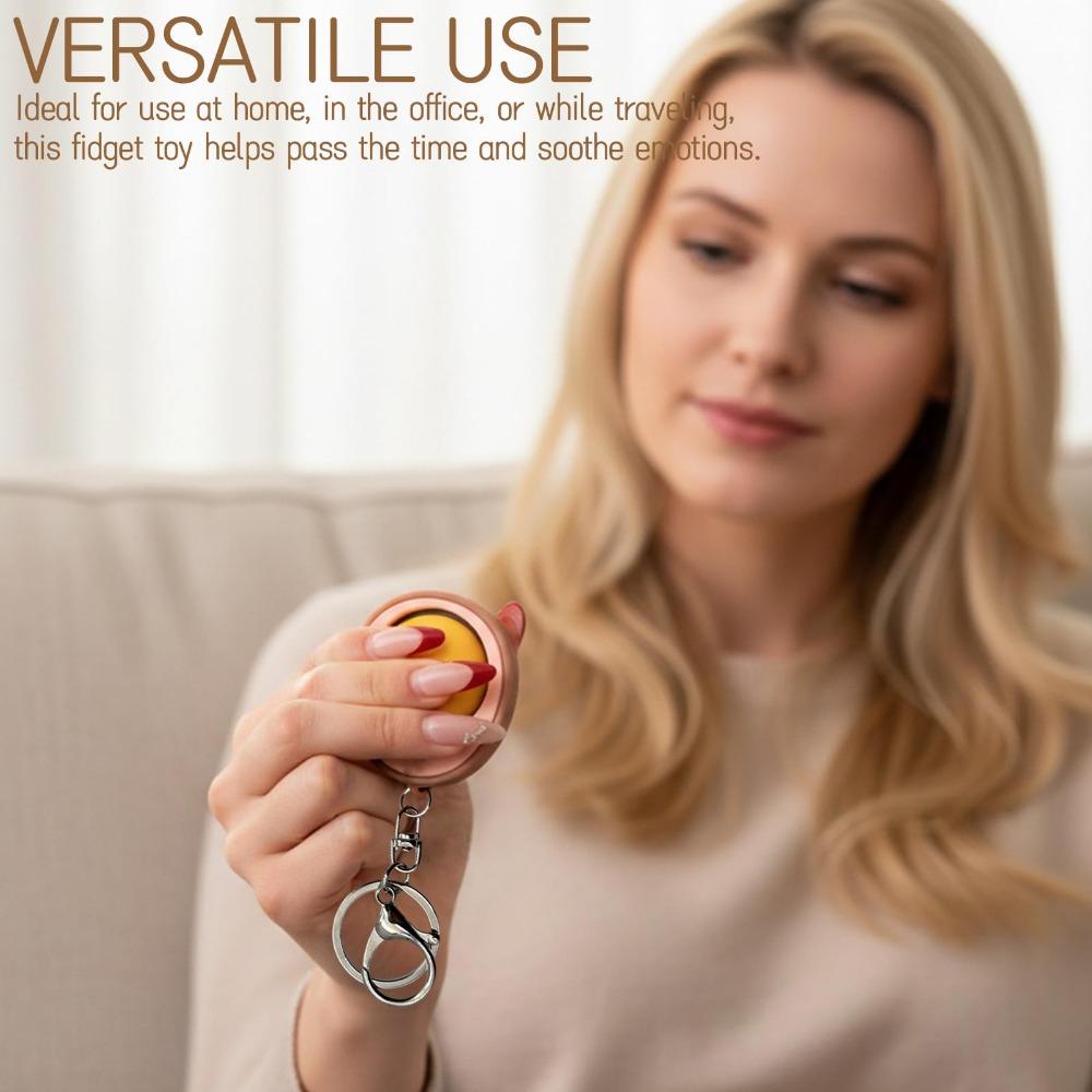 Egg Shaped Tea Leaves Keychain Realistic Stress Relief Eggshell Pendant Cute Buttons Portable Button KeyRing Key Bag Decoration