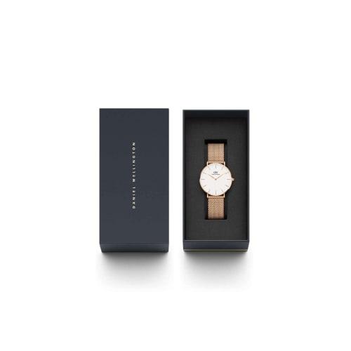 Daniel Wellington [Official Shop/2-Year Warranty/Authentic Import] DW Petite Melrose 36mm Watch for Men and Women, Stylish Mesh Watch, Popular Rose Go