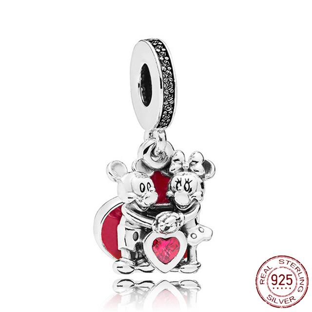 2022 New 925 Sterling Silver Pink Series Butterfly Firefly Pendant Diy Fine Beads Fit Original Fashion Charm Bracelet Jewelry