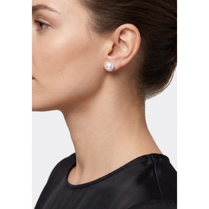 Earrings - PEARLS & COLORS - Pearls & Colors - Freshwater Pearl 8-9 Mm - 9 Ct White Gold - AAA+ Quality