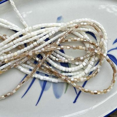 Natural Freshwater Mother-of-Pearl Shell Spacer Beads for DIY Jewelry and Handmade Accessories