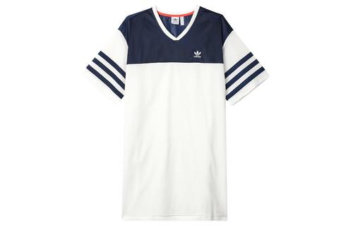 

Adidas SS24 Short-Sleeved Dresses Women s White/Dark Indigo IS2348 M белый