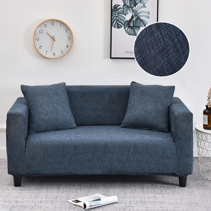 Stretch Sofa Cover Geometry  For Living Room Furniture Protector Couch Cover With Elastic Bottom Sofa Slipcovers For Pets, Kids