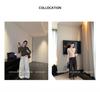 Korean Retro Floral Henley Long Sleeve Slim Fit Women's Top for Autumn/Winter