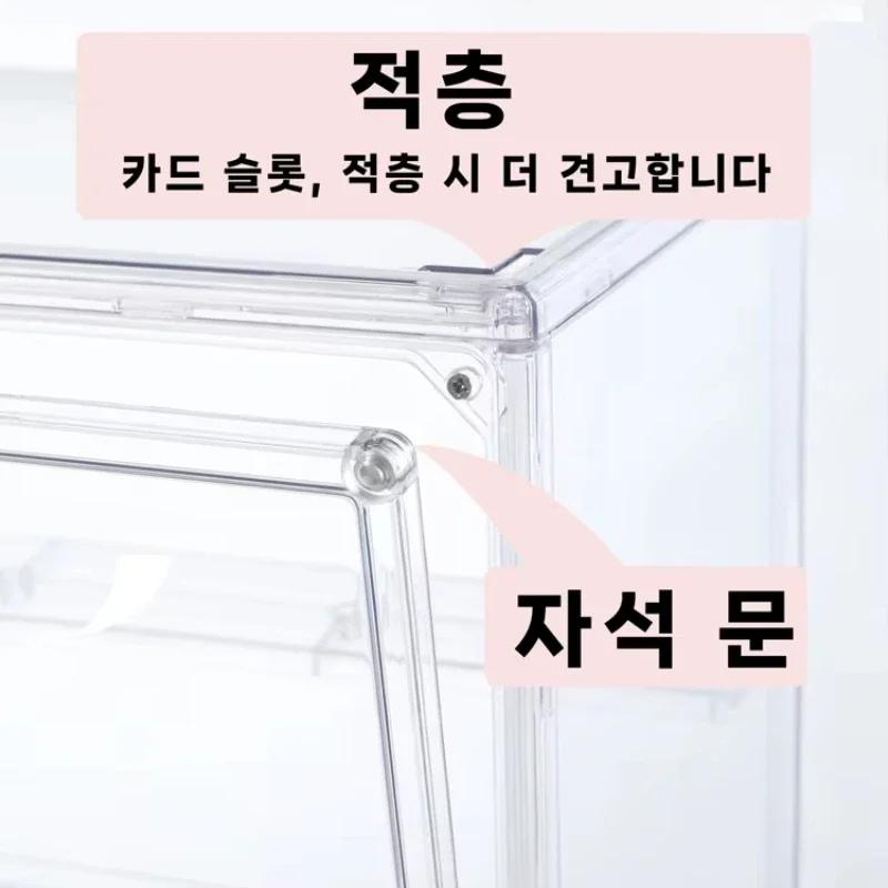 1pc 3-Layer Acrylic Clear Display Storage Box for Fingures Foldable Display Case for Figurines Dolls Action Figure Organizer box