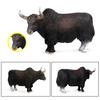 Simulace Bull OX Yak Zvířecí figurka PVC Model Stolní dekorace Dětská vzdělávací hračka