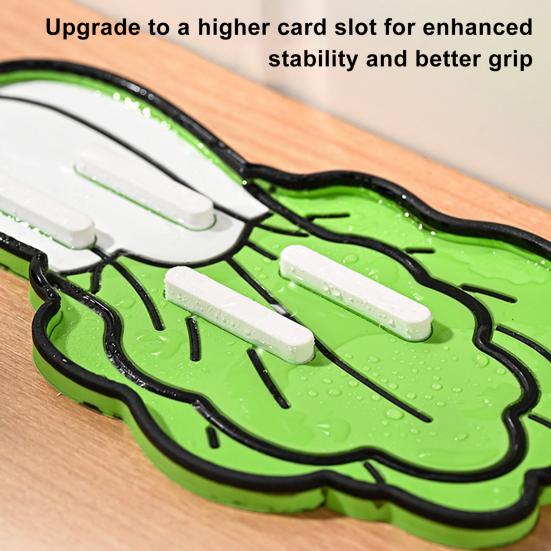 Suport capac oală Slot Anti-Alunecare Formă Varză Chineză Suport capac oală Silicon Depozitare Tocător Organizator Bucătărie