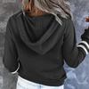 Women's Pullover Hoodies Tops Casual Button Down Long Sleeve Pocket Sweatshirts