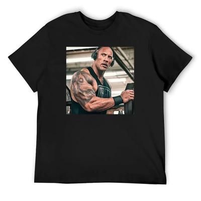 Dwayne Johnson T-Shirt Graphic T Shirt Vintage Luxury Designer Plain Mens Designer T Shirt