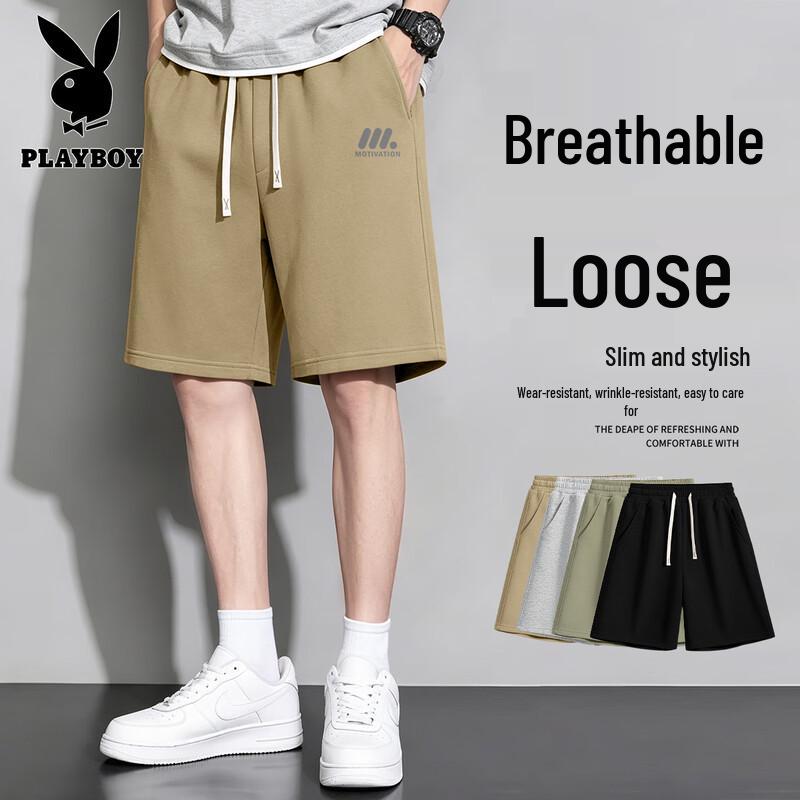 PLAYBOY Men s 2026 Summer Casual Sports Shorts 3XL
