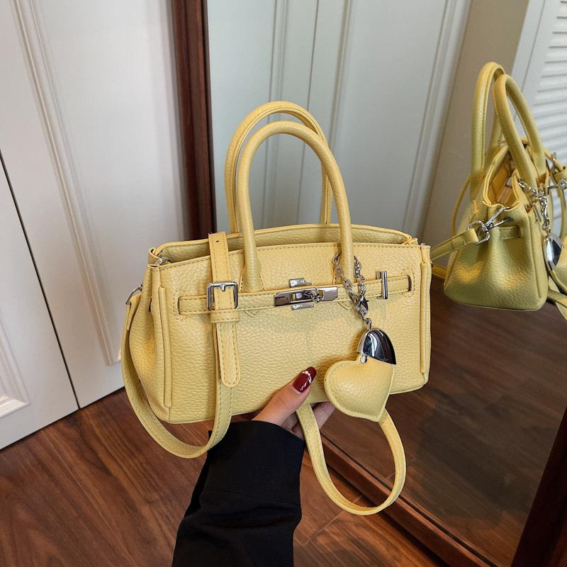 Нишевая женская сумка 2025 новая весенне-летняя мода платиновая сумка ощущение высокого класса универсальная сумка-мессенджер жёлтый