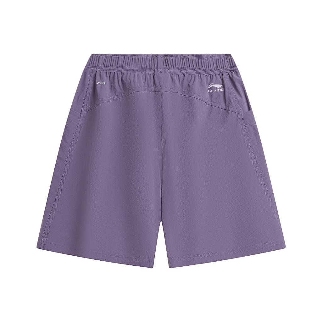 Li Ning Fitness Series Logo Stitching Sports Casual Shorts Women shorts AKSW252-5