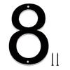 Decorative Address Numbers 3D House Number for Outside, Modern 0-9 Floating Numbers, Wall Mount Weather-proof Metal Sign Door, Mailbox,