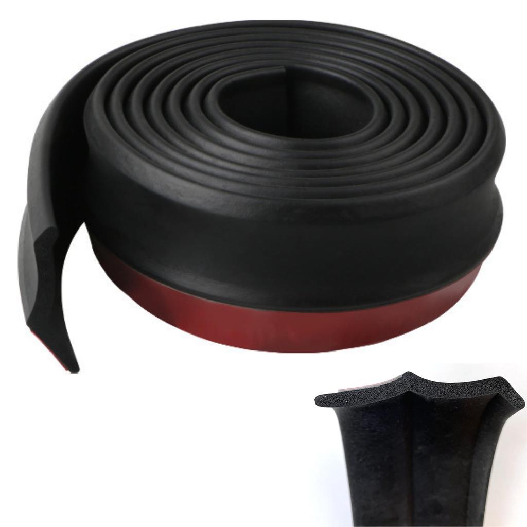 Under Lip Mall 8.2 Feet (2.5 M) Lip Spoiler EPDM Rubber Sponge Material for