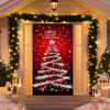 Christmas Door Decoration Festival Party Background Decoration Santa Decoration Tapestry