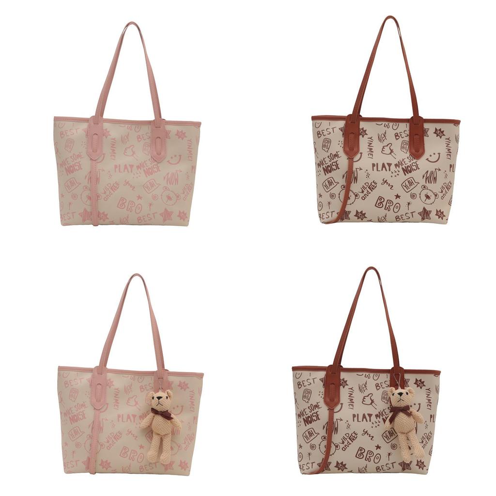 Pu Large Tote Bag For Women With Zipper Closure And Inner Pockets For Daily Use