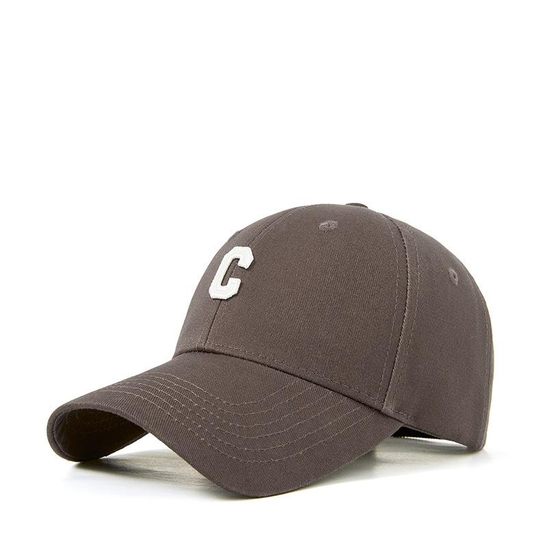 Multi-Color Good Quality C Letter Cotton Baseball Cap For Men And Women, Spring And Summer Sunshade, Sun Protection, Dome Curved Brim Cap