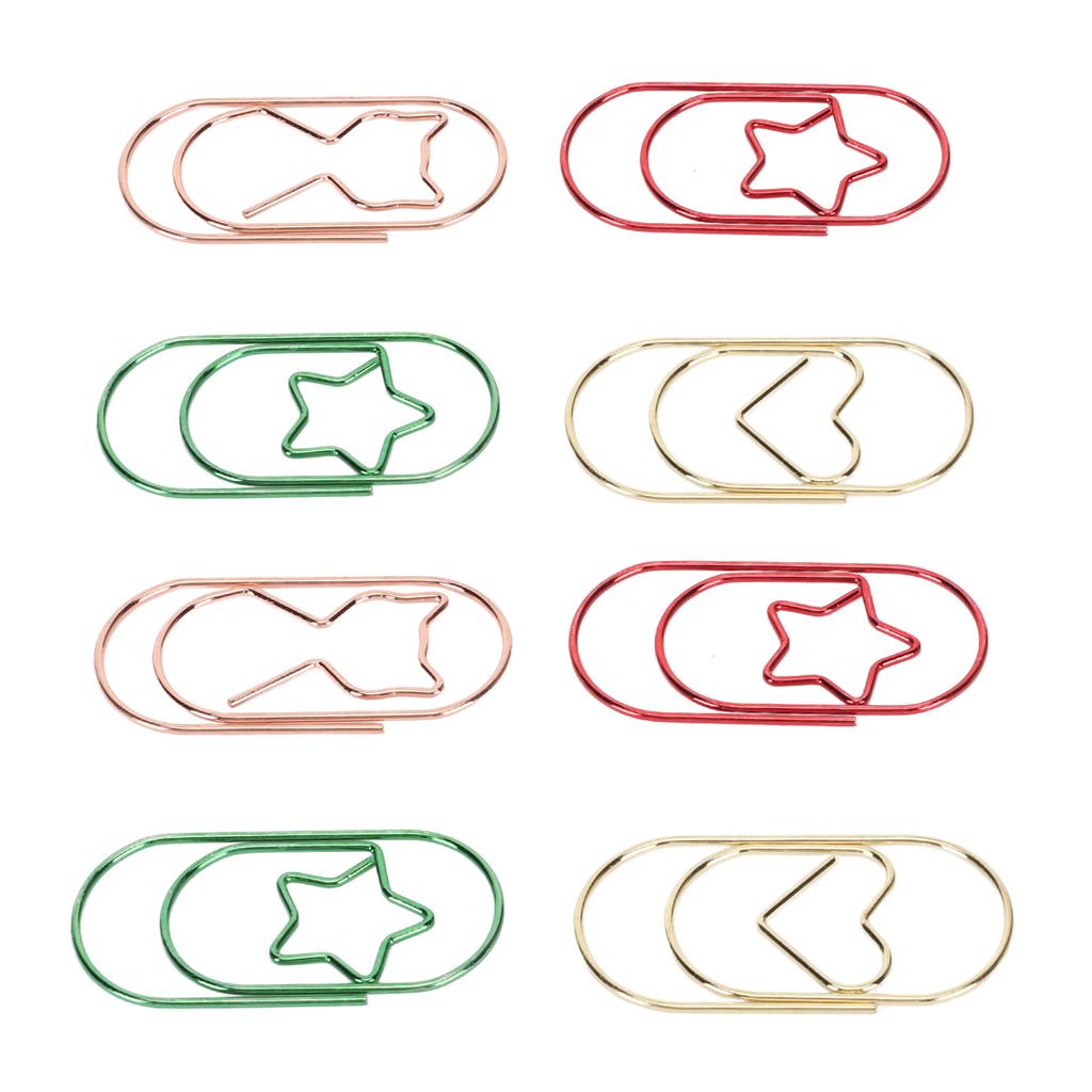 100pcs Large Paper Clips 2in Colorful Slip Resistance Rust Prevention Metallic Cute Paper Clips for 