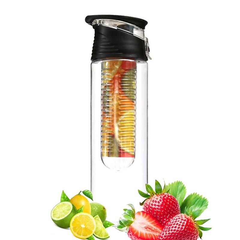 Portable Sport Water Bottles Fruit Infuser Plastic Water Cup Bpa Free 700ml Water Bottles With Filter Juice Shaker Water Cup