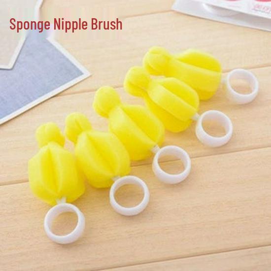 Portable Baby Care Set: Nipple Brush & Bottle Cleaner