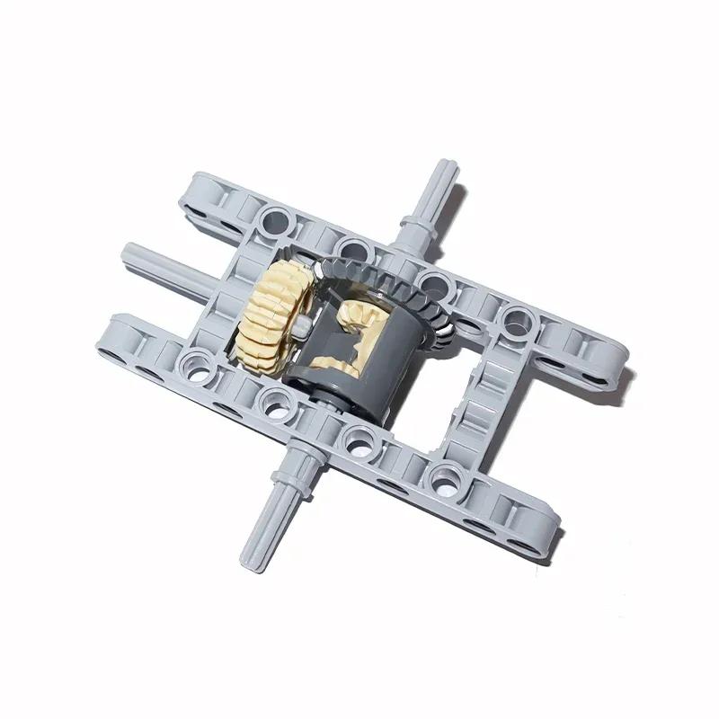 Building Blocks Differential Gears Self-Locking Bricks MOC Technical Parts Kits Framed Differential Set Pack 65413 65414 62821
