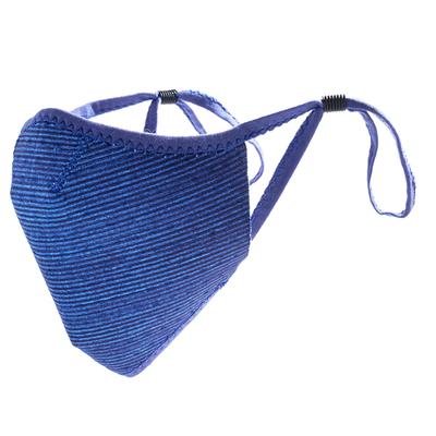 [co-que] Breathable Dry Mask - Doesn't Fog Up Glasses, Breathable, Washable (L, Denim Blue)