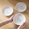 Ceramic Cat Plates With Silicone Anti Slip Pad Pet Cat Snack Bowl Cute Kitten Food Bowl Pet Kitten Water Bowl Pet Supplies