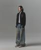 Not4Nerd Angel Argyle Knit Track Jacket - Black