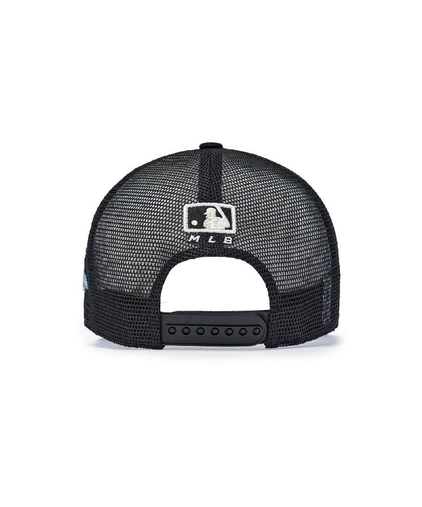 Emelbi Signature Patch Mesh Cap Ny (Black)
