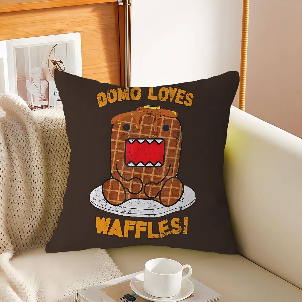 Cute Domo Kun Cushion Cover Pillow Cover Decor Pillowcase Printed Cushion Case For Couch