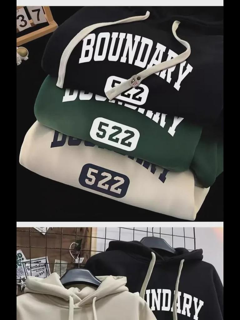 Uniseksowa amerykańska bluza oversize w stylu retro z aksamitną podszewką na wiosnę, jesień i zimę