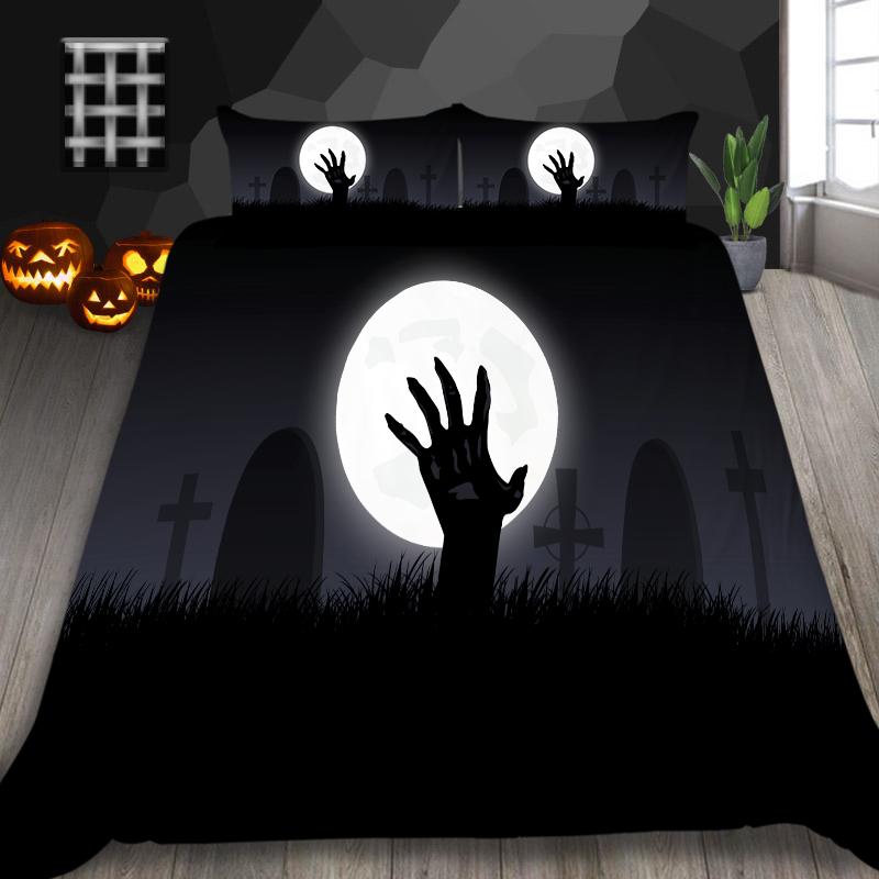 Halloween Duvet Cover Unique Design King Size Bedding 3D Printing Home Textiles Boy Girl Soft Bedding Cover Set