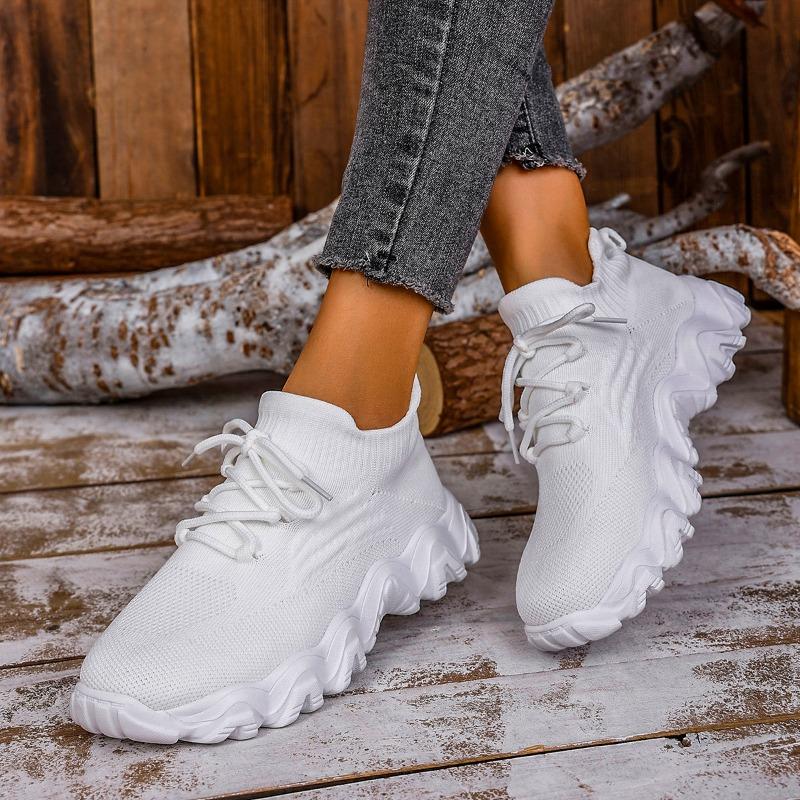 Plus-size Sneakers, Breathable Fly-knitted Socks, and Slip-ons