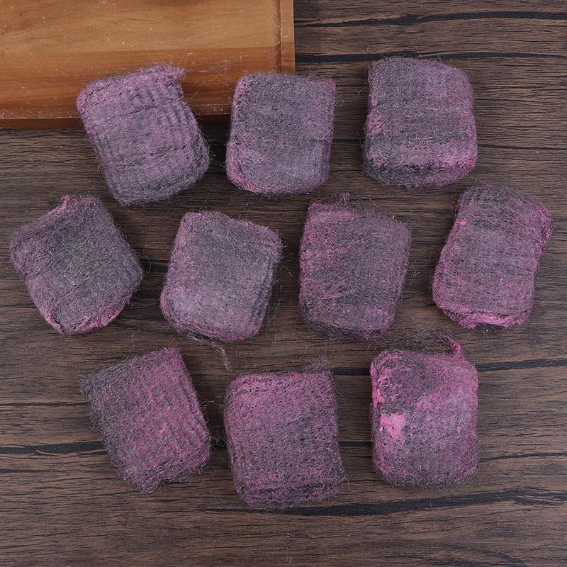 10Pcs Steel Wool Pads Rich Foam Utensil Cleaning Scrubber Scouring Pads Reusable Pre-Soaped Pad For Household Kitchen Cleaning