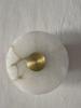 Nordic Luxury Marble Wall Lamp: Modern Design with Round Stone for Bedroom & Living Room
