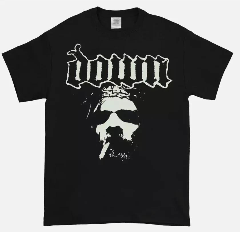 

DOWN Band FACE Graphic Black Cotton T SHirt Full Size S-4XL Unisex T-Shirt XXXXL