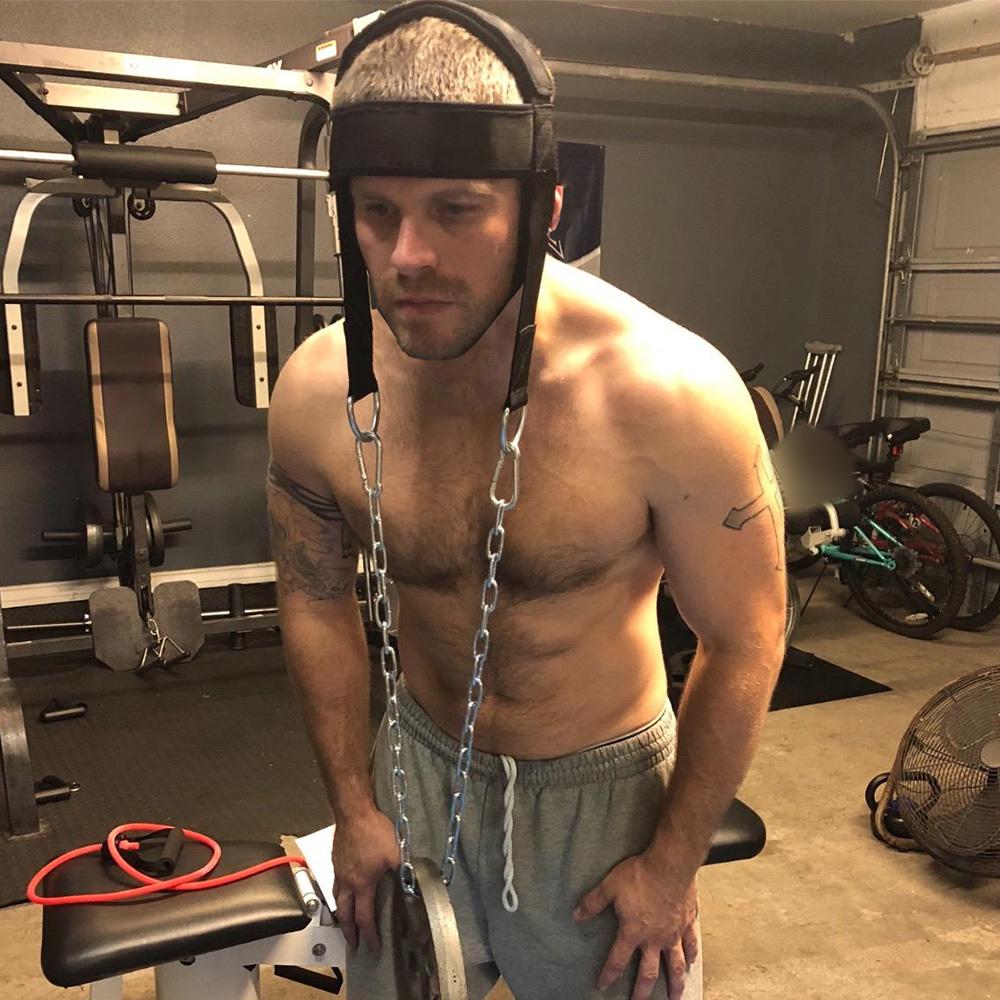 Adjustable Neck Harness for Neck Exerciser Neck Workout with Wide Padded Strap