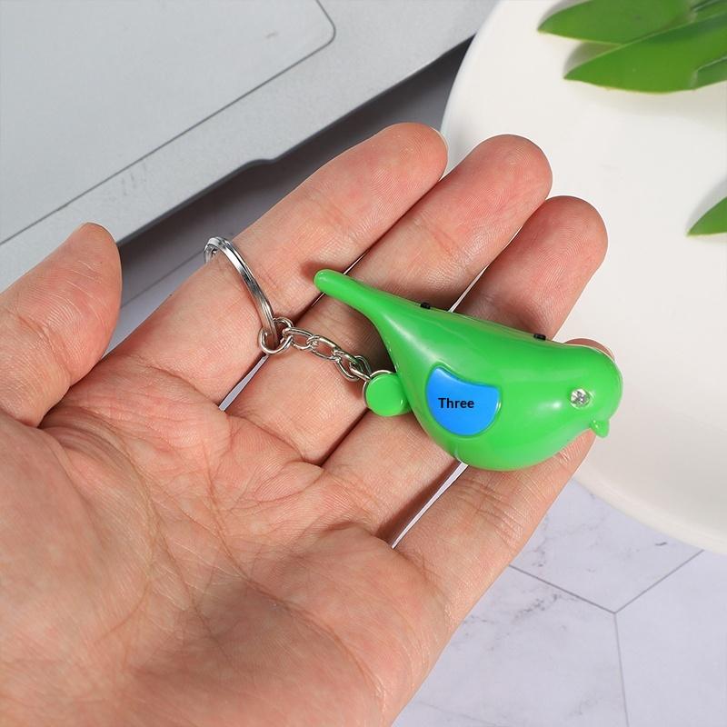 Whistle Key Finder Bird Shape Keychain Beeping Alarm Remote LED Locator for Finding Keys Bags and Wallets in Office or Travel