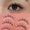 Mogugu - Set of 5 Pairs: Natural Wispy False Eyelashes
