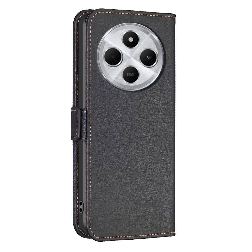 BINFEN COLOR BF31 For Xiaomi Poco C75 4G/Redmi 14R 5G/14C 4G Case PU Leather Flip Folio Phone Wallet Cover