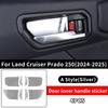 For 2024-2026 Toyota Land Cruiser Prado LC250 Inner Door Handle Bowl Cover Protection Decoration Interior Exterior Accessories