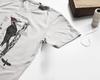 Pileated Woodpecker Anatomy Tshirt, Birder Tshirt, Woodpecker Shirt, Bird Biology Diagram Screen Printed Woodpecker Cotton Shirt