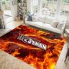Union Berlin FC Design Crystal Velvet Carpet Cozy Non?Slip Printed Rug For Bedroom Living Room Entrance