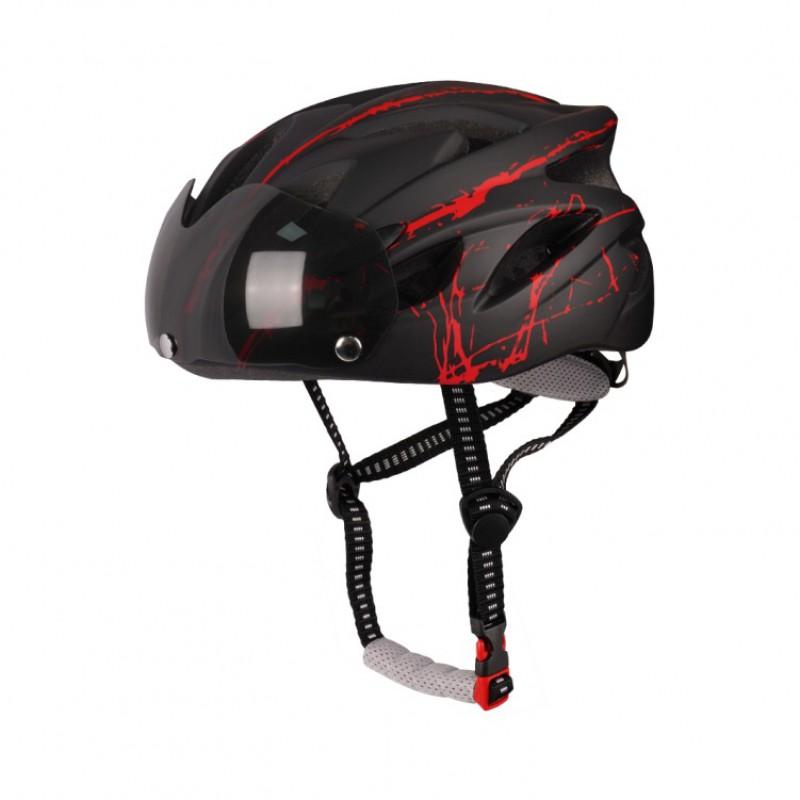 Ultra-Lightweight Cycling Helmet With Integrated Visor Men Women Road Mountain Bike Riding Safety Gear