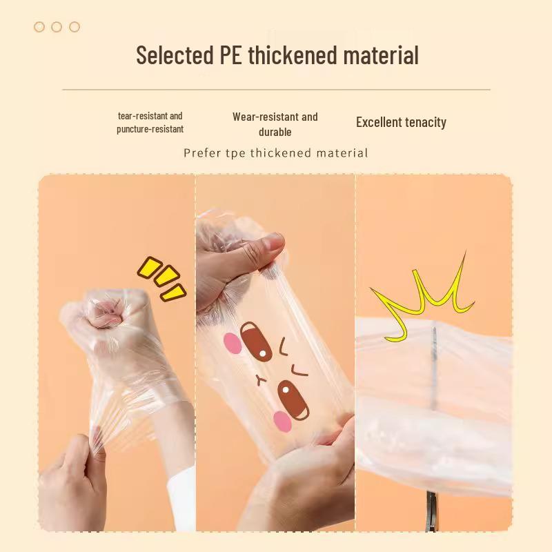 Thickened Food-Grade Disposable Plastic Gloves for Catering and Lobster Handling