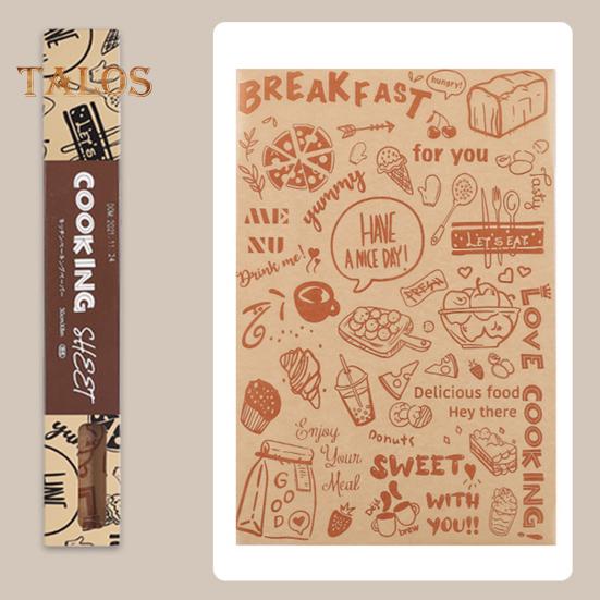 1 Roll Baking Cooking Paper Food Packaging Heat Resistant Eco-Friendly Fryer Safe Non-Stick Baking Paper Food Supply