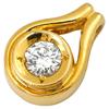 NON BRAND - 0.15ct Diamond TeardropPendant Top 18K Yellow Gold/diamond Array
